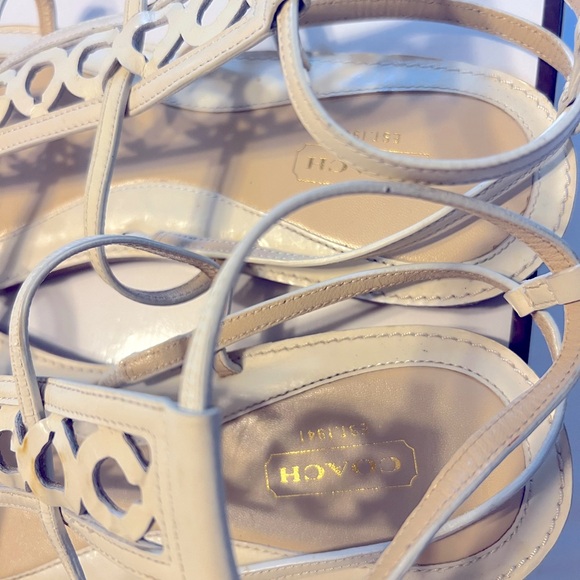 Coach Geralynn Soft Patent Gladiator Sandals 10 - Picture 8 of 8